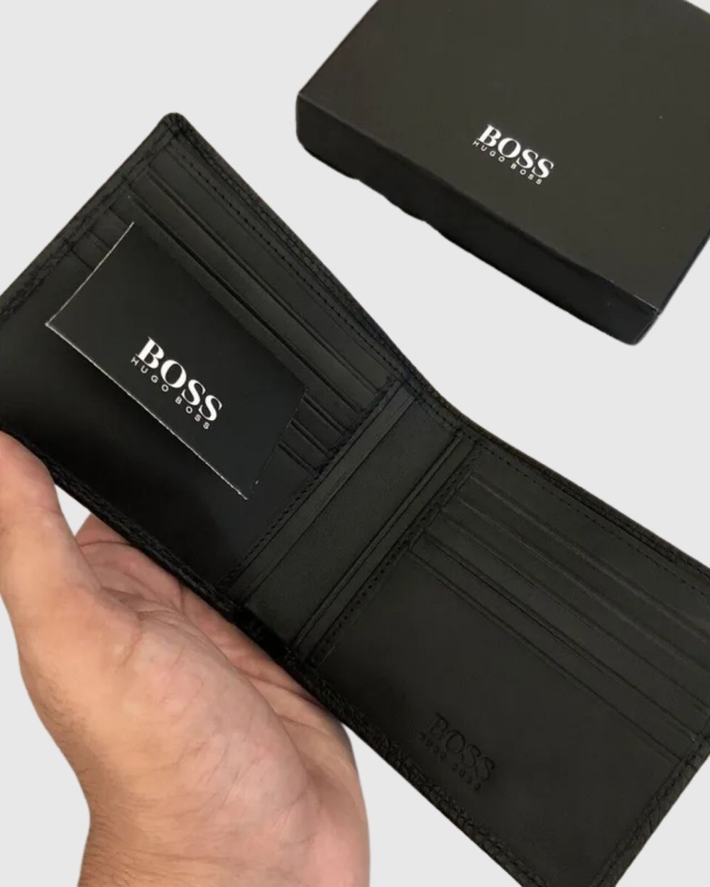 Hugo boss 50261706 men's leather bifold wallet black - Image 4